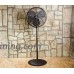 Wet Location Pedestal Fan  Oil Rubbed Bronze  24" Precision Aluminum Blades  Oscillating  3-Speeds  Commercial Grade  Indoor/Outdoor - B07G5PX5CL